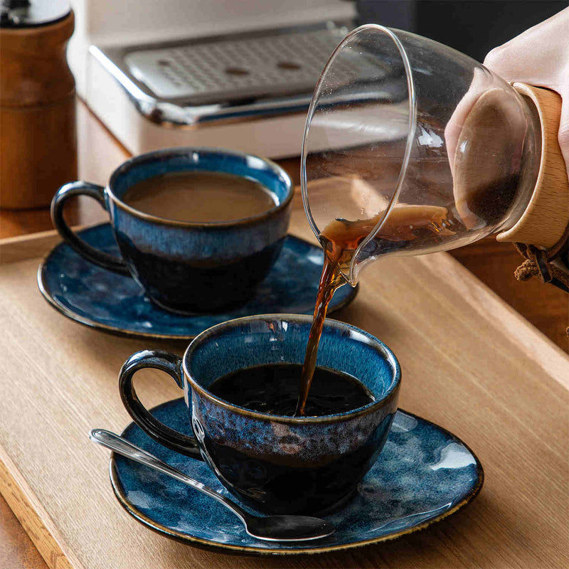 Starry Cups and Saucers Set of 4 - Image 4