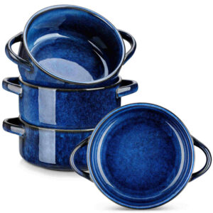 Starry Handled Soup Bowls Set of 4