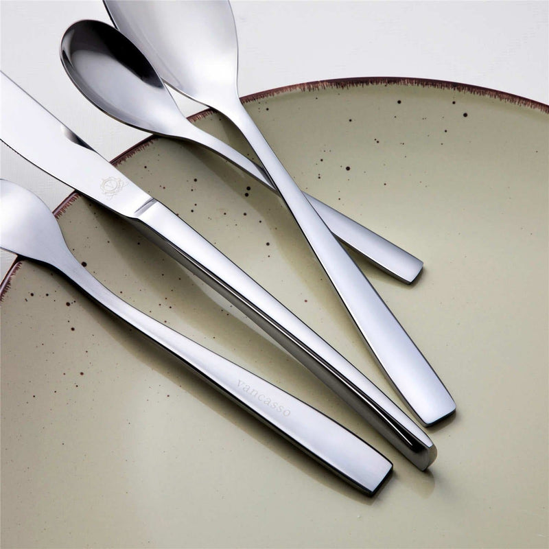 24 Piece Flatware Set Squared Tip Service for 6 - Image 8