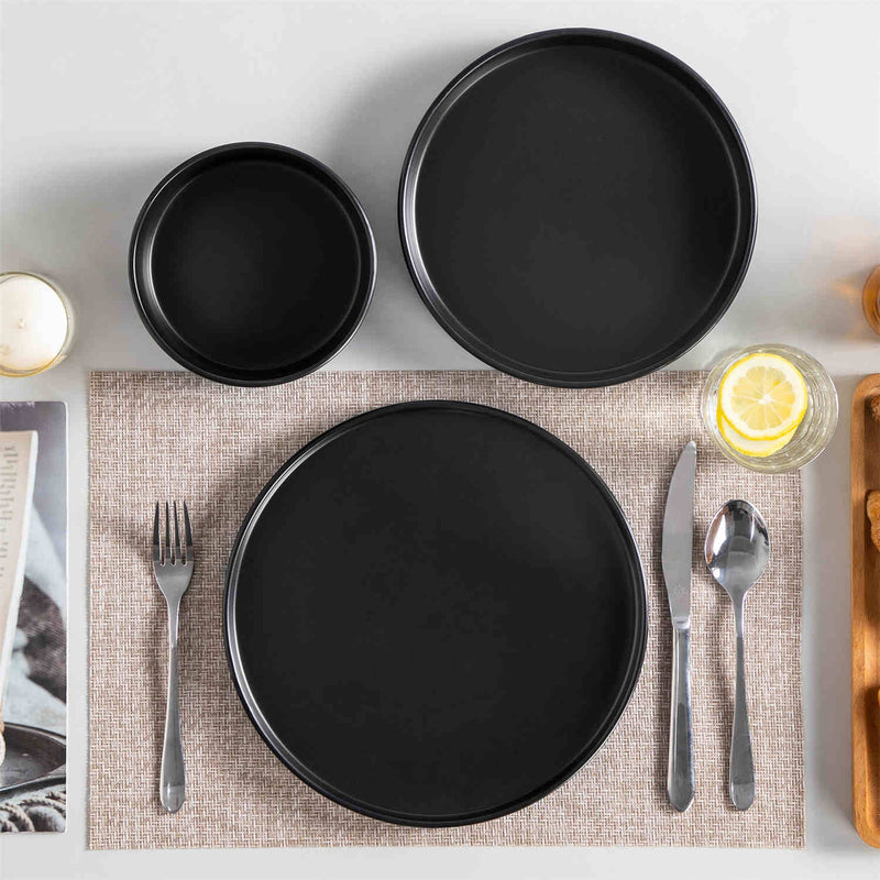 Venus 12 Piece Semi-Matte Dinnerware Set with Pasta Bowls - Image 7