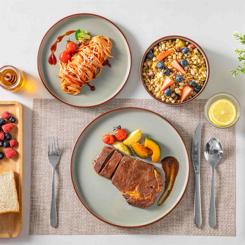 Venus 12 Piece Semi-Matte Dinnerware Set - Image 37