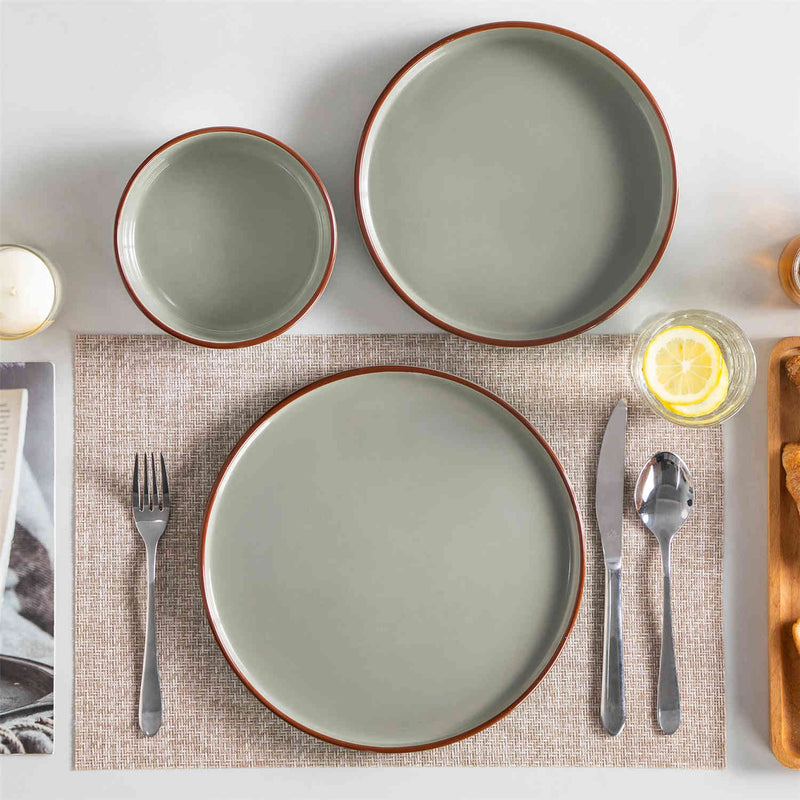 Venus 12 Piece Glossy Dinnerware Set with Pasta Bowls - Image 7