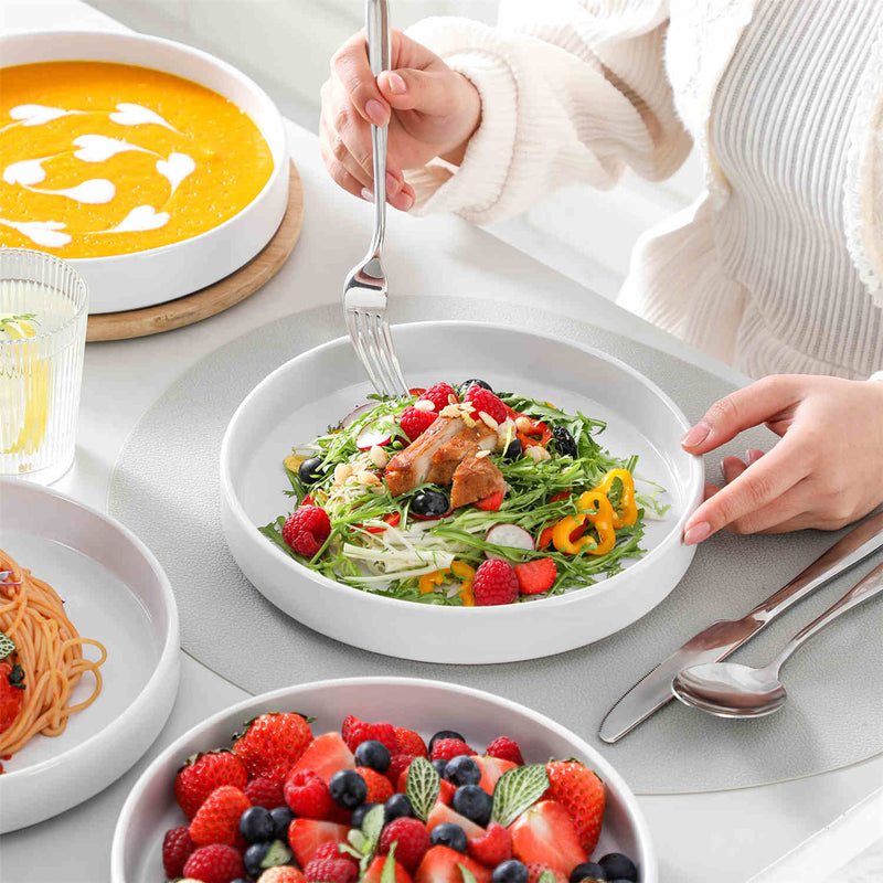 Venus Glossy Pasta Bowls Set of 4 - Image 8