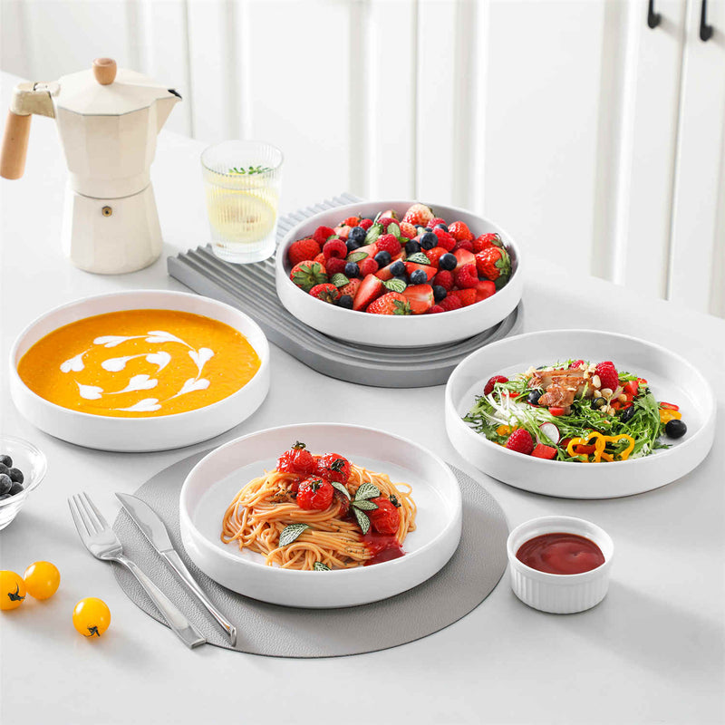 Venus Glossy Pasta Bowls Set of 4 - Image 10
