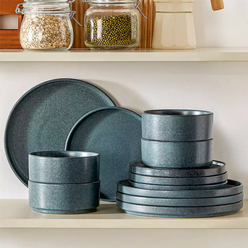 Webb Straight-Edge 12 Piece Dinnerware Set - Image 9