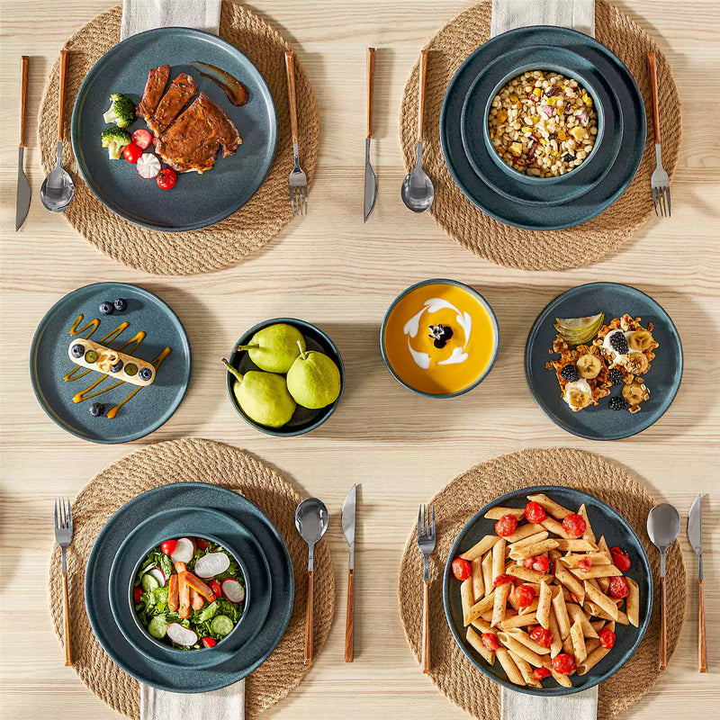 Webb Straight-Edge 12 Piece Dinnerware Set - Image 4