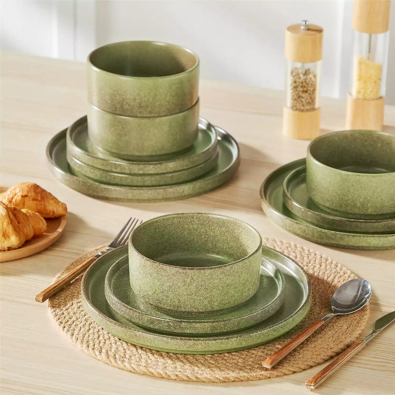 Webb Straight-Edge 12 Piece Dinnerware Set - Image 17