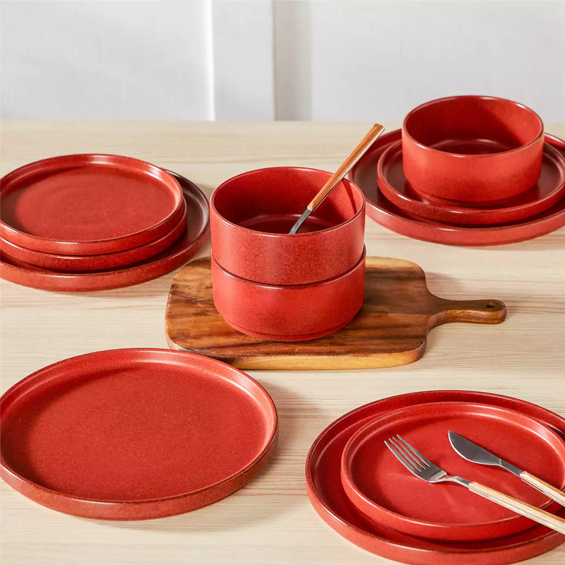 Webb Straight-Edge 12 Piece Dinnerware Set - Image 23