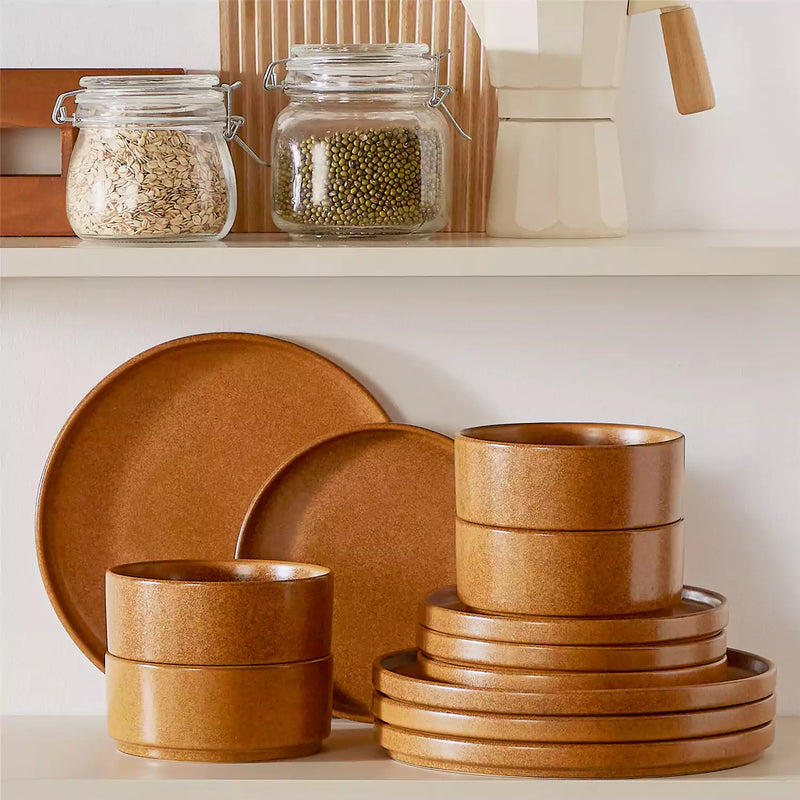Webb Straight-Edge 12 Piece Dinnerware Set - Image 36