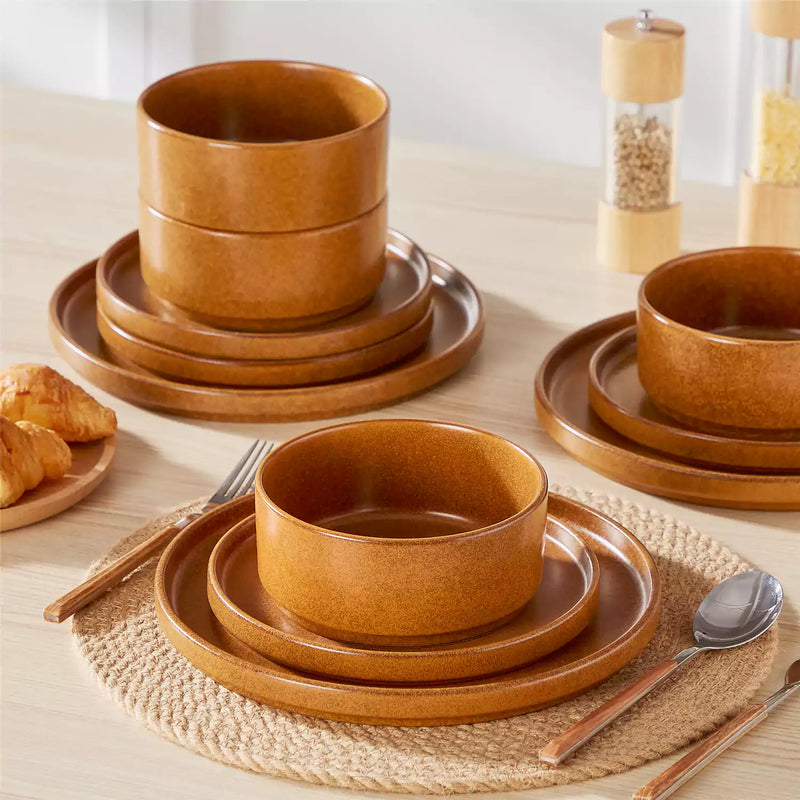 Webb Straight-Edge 12 Piece Dinnerware Set - Image 33