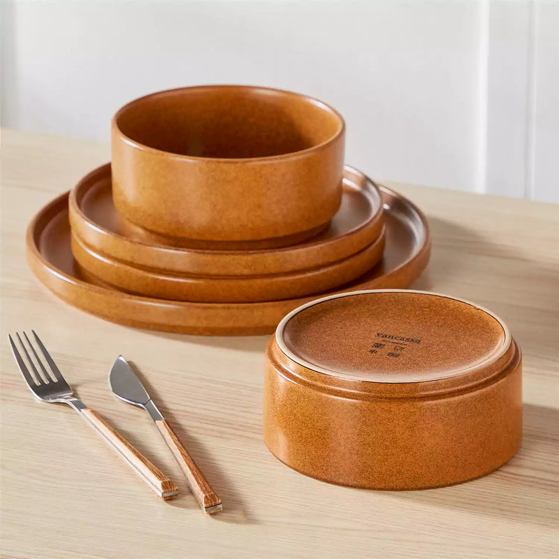 Webb Straight-Edge 12 Piece Dinnerware Set - Image 34