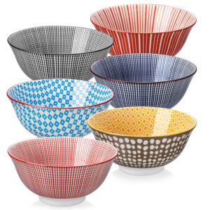 Porcelain Bowls 24oz Set of 6