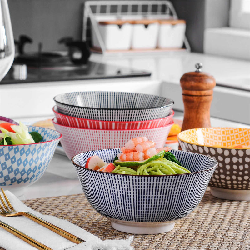Porcelain Bowls 24oz Set of 6 - Image 5