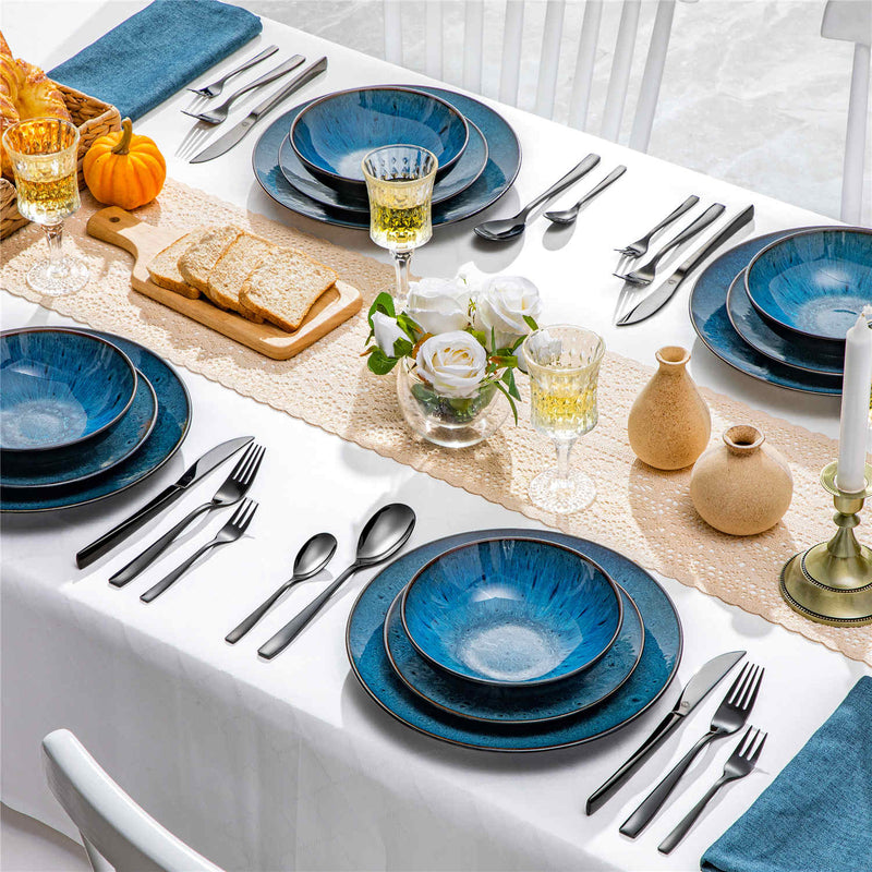 30 Piece Flatware Set Squared Tip Service for 6 - Image 16