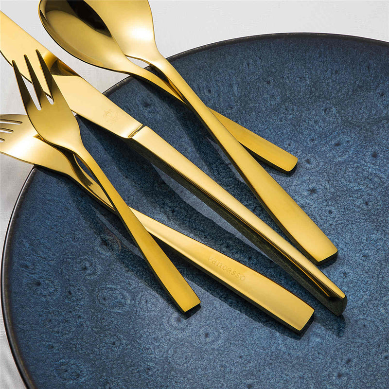 30 Piece Flatware Set Squared Tip Service for 6 - Image 9