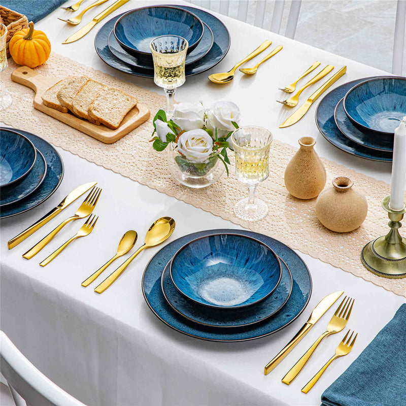 30 Piece Flatware Set Squared Tip Service for 6 - Image 7