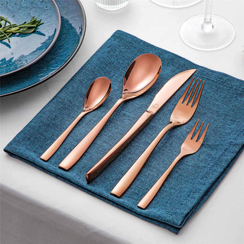 30 Piece Flatware Set Squared Tip Service for 6 - Image 27