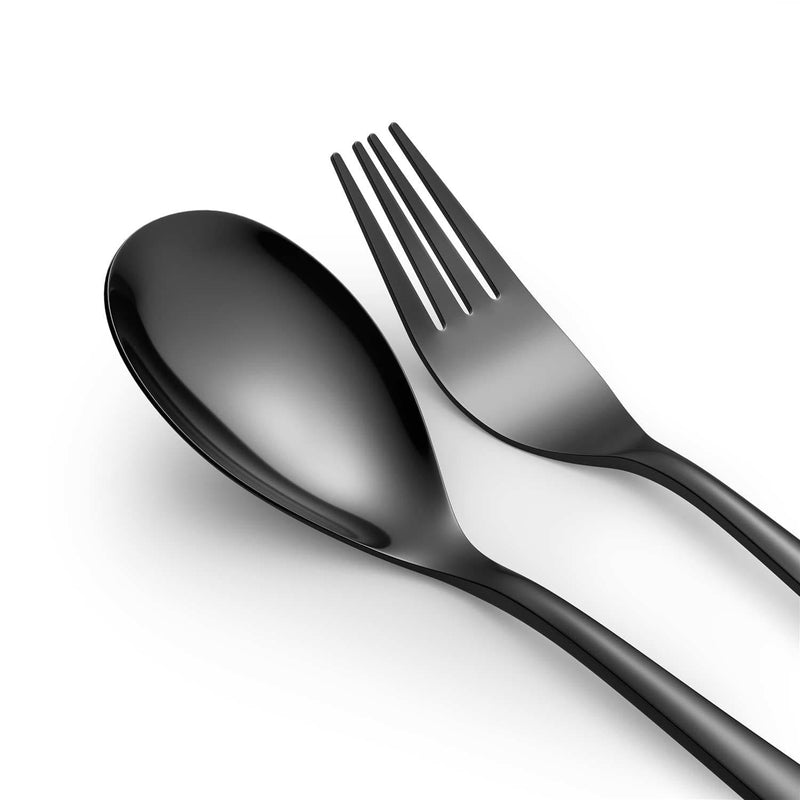 24 Piece Flatware Set Squared Tip Service for 6 - Image 20