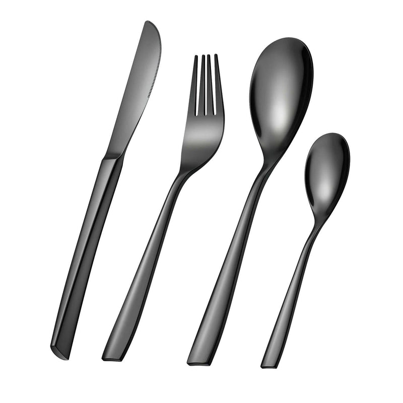 24 Piece Flatware Set Squared Tip Service for 6 - Image 19