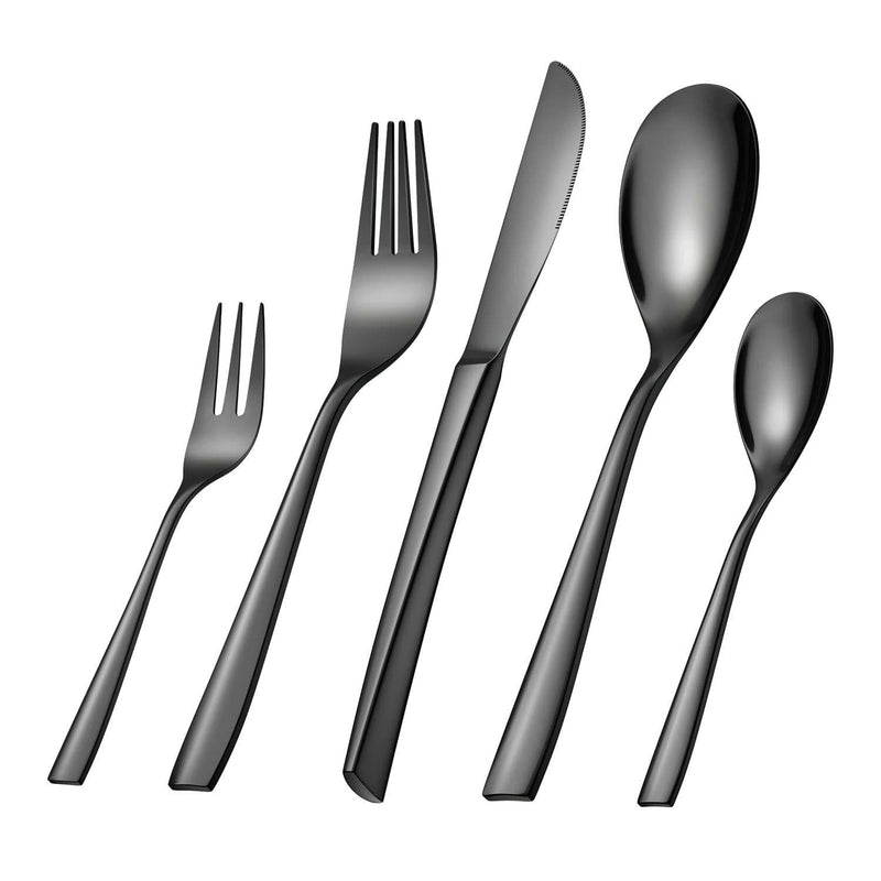 30 Piece Flatware Set Squared Tip Service for 6 - Image 11