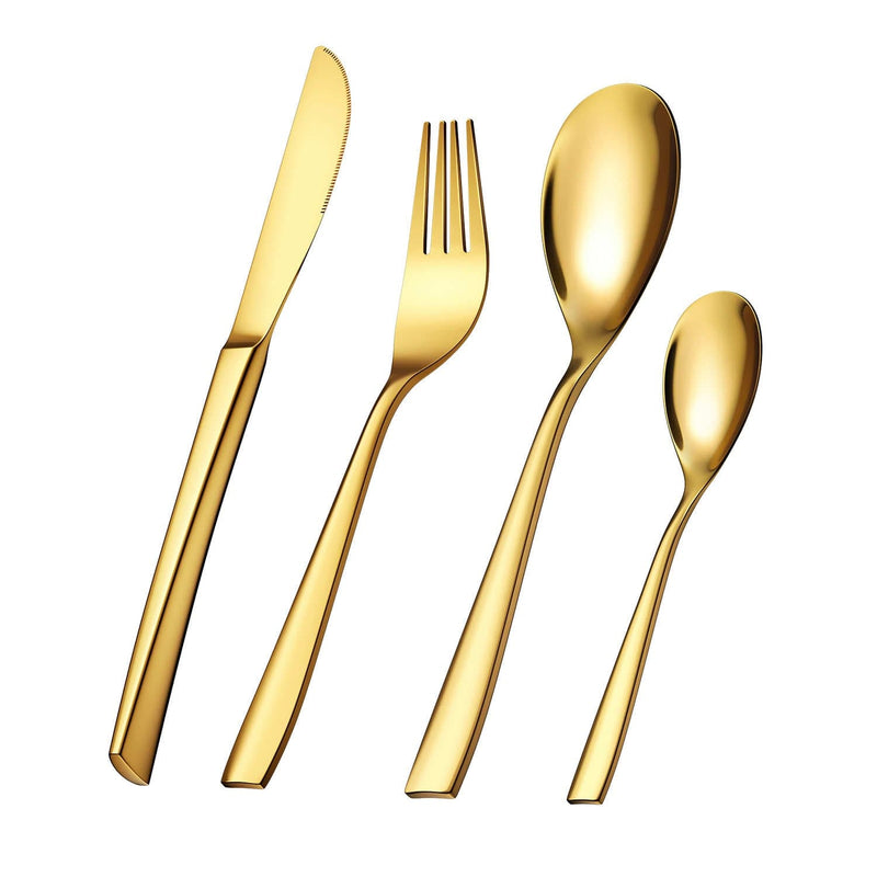24 Piece Flatware Set Squared Tip Service for 6 - Image 10