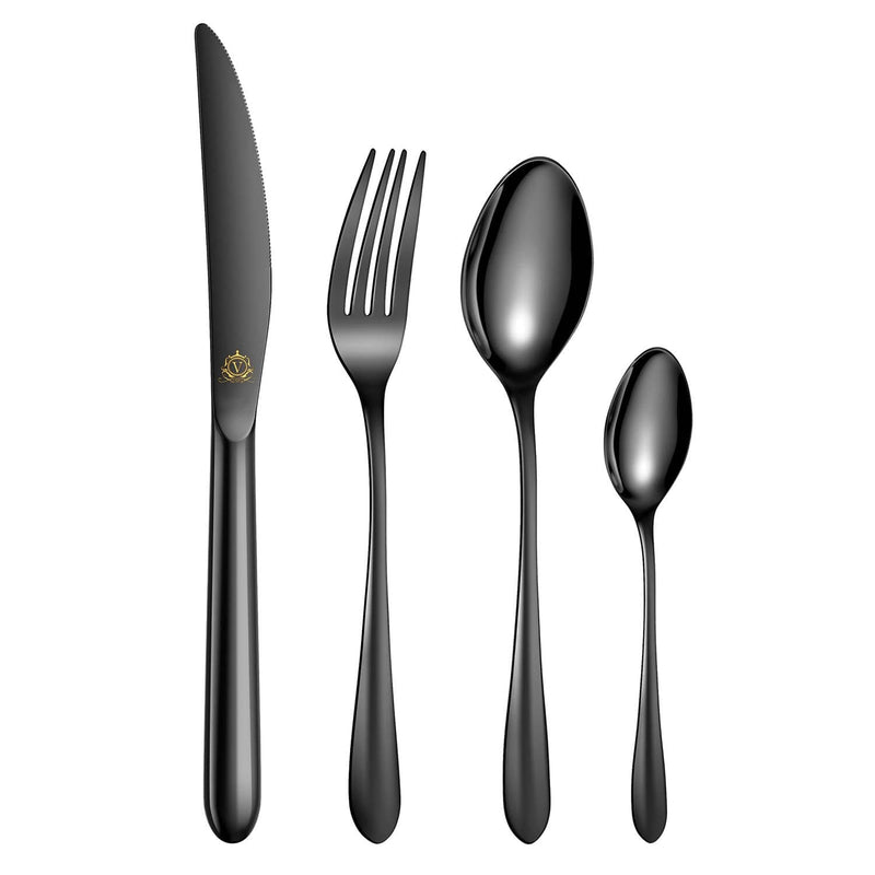 24 Piece Flatware Set Rounded Tip Service for 6 - Image 10