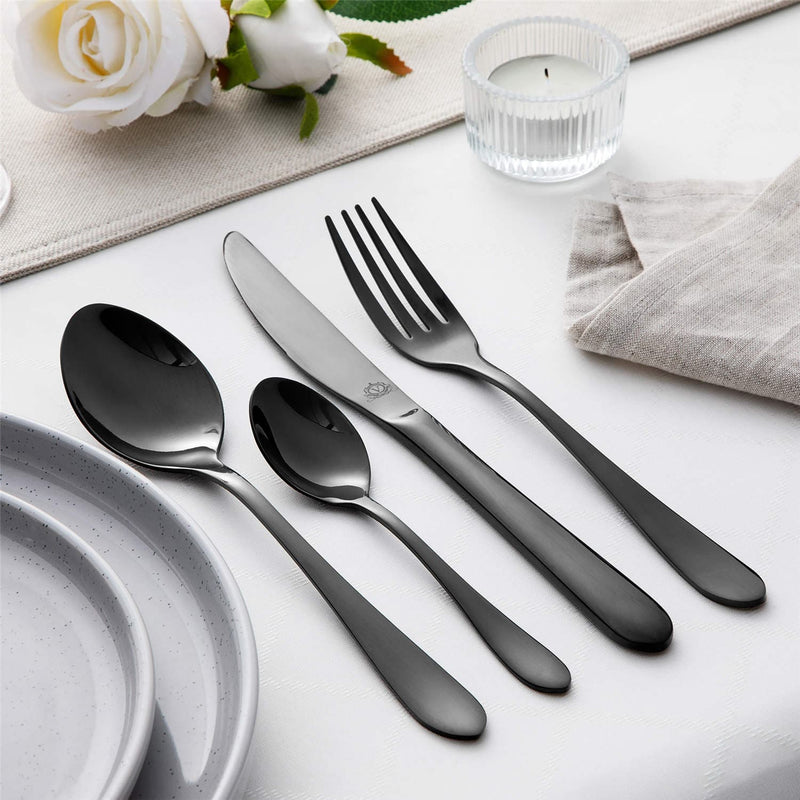 24 Piece Flatware Set Rounded Tip Service for 6 - Image 15