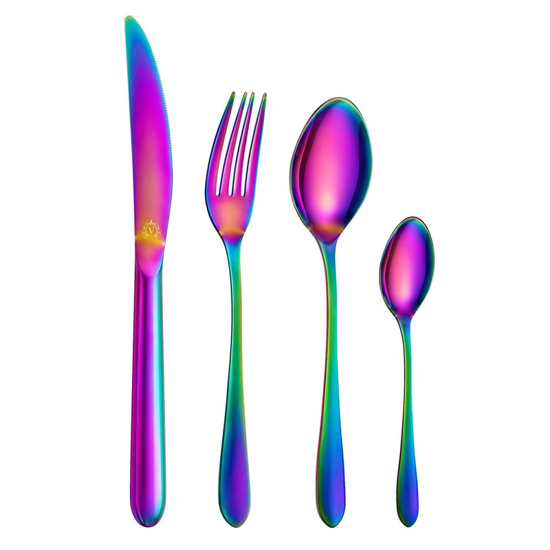 24 Piece Flatware Set Rounded Tip Service for 6 - Image 27