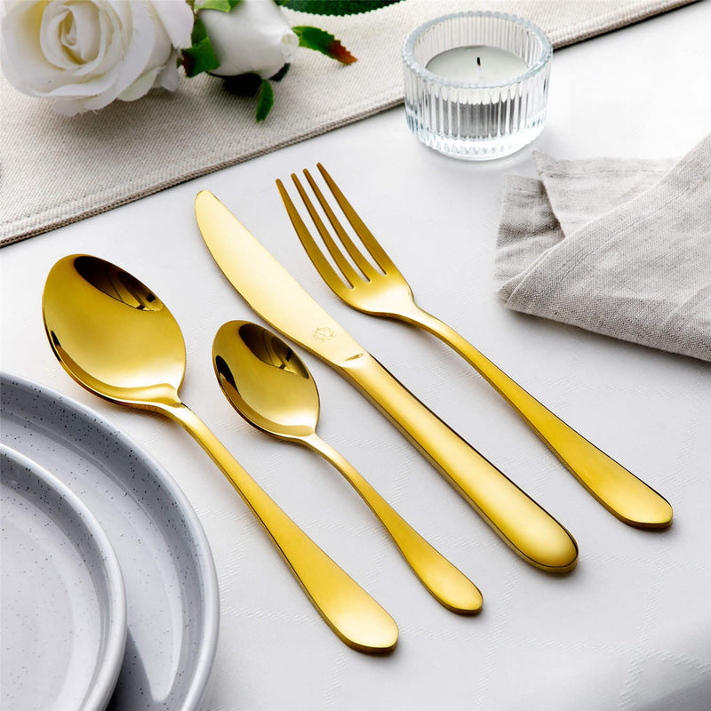 24 Piece Flatware Set Rounded Tip Service for 6 - Image 7