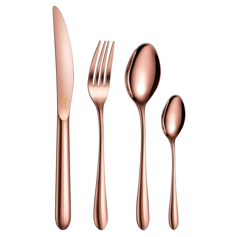 24 Piece Flatware Set Rounded Tip Service for 6 - Image 18
