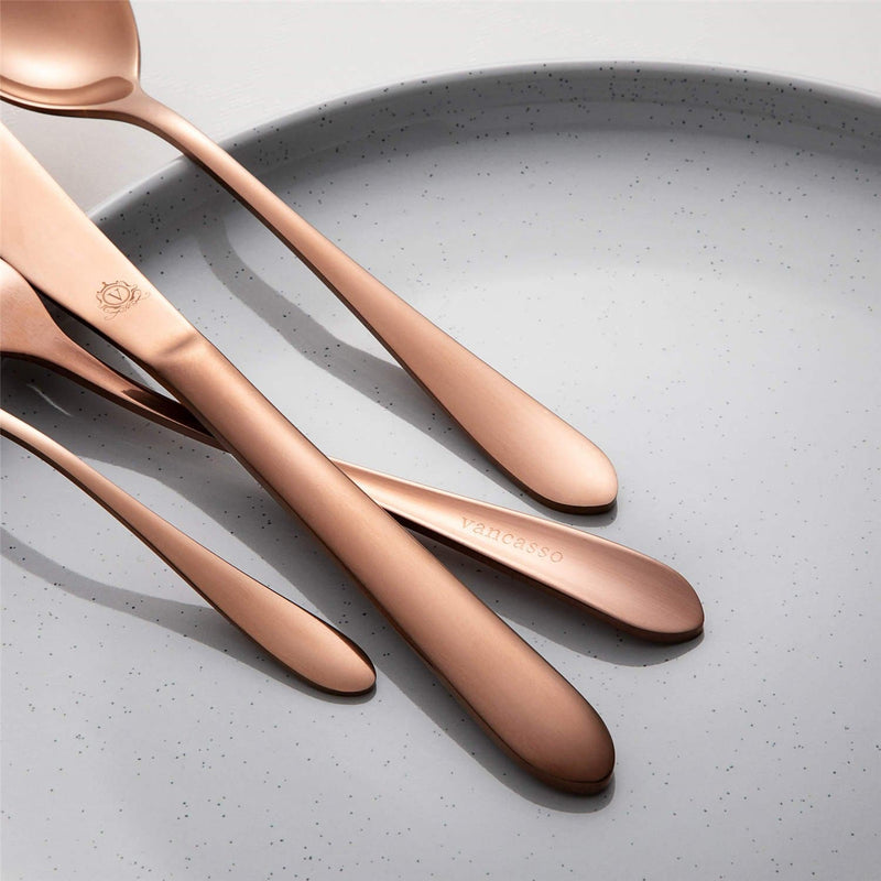 24 Piece Flatware Set Rounded Tip Service for 6 - Image 25