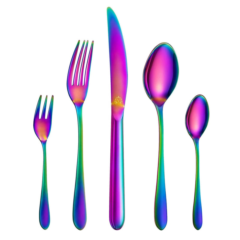 30 Piece Flatware Set Rounded Tip Service for 6 - Image 36