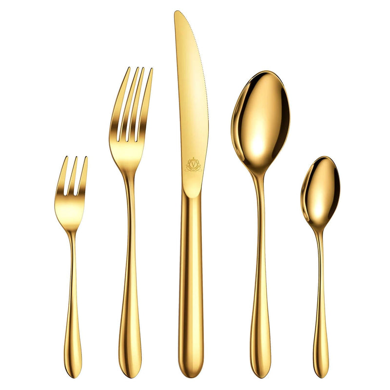 30 Piece Flatware Set Rounded Tip Service for 6 - Image 11
