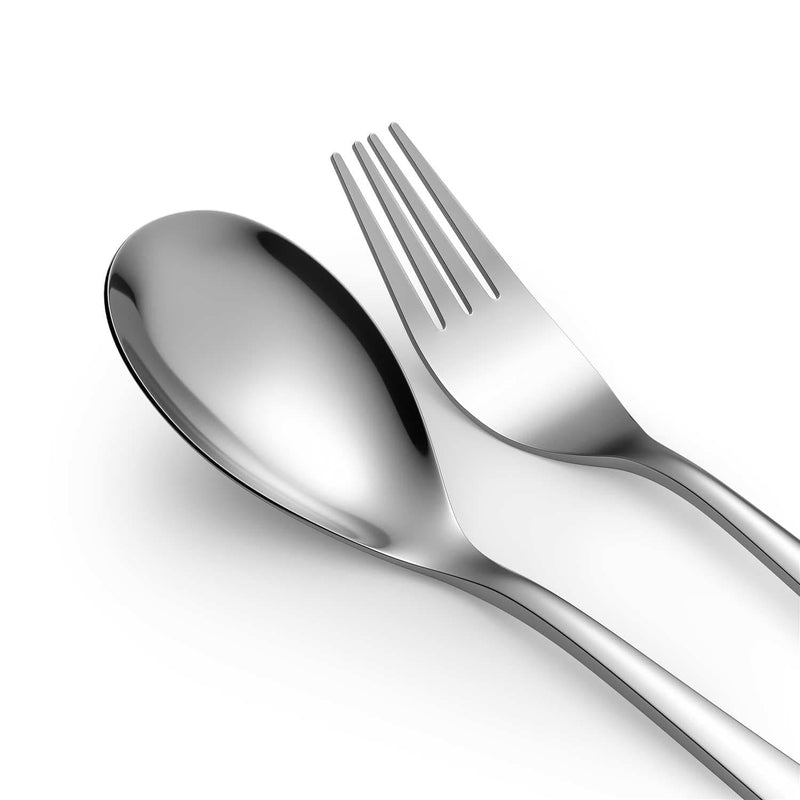 24 Piece Flatware Set Squared Tip Service for 6 - Image 2