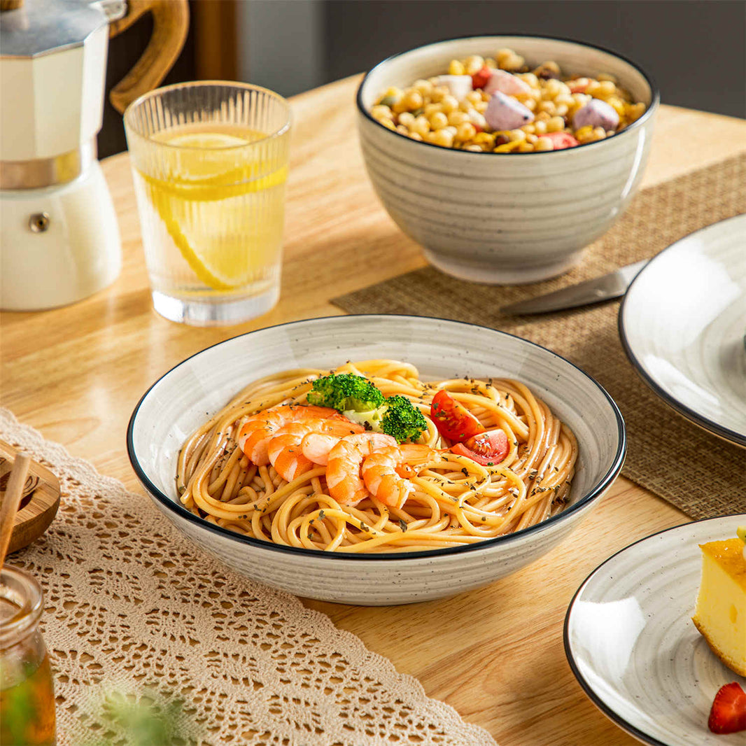 How to Match Stoneware Dinnerware with Kitchen Cabinets and Countertops